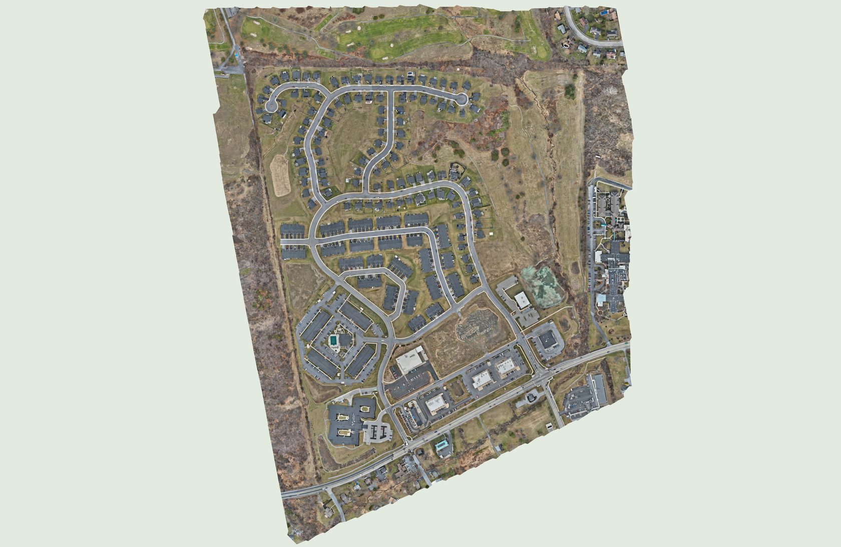 Aerial view of Blue Ridge Village