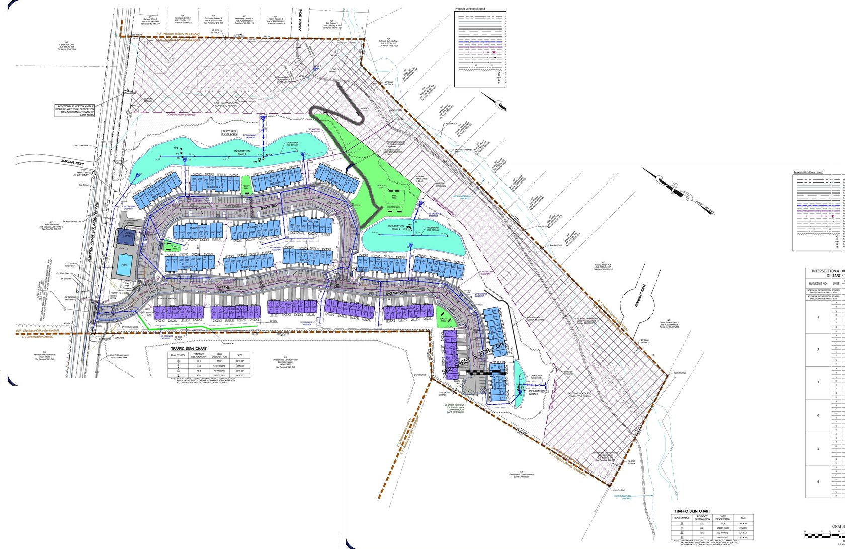 Site plan of Enclave at Elmerton