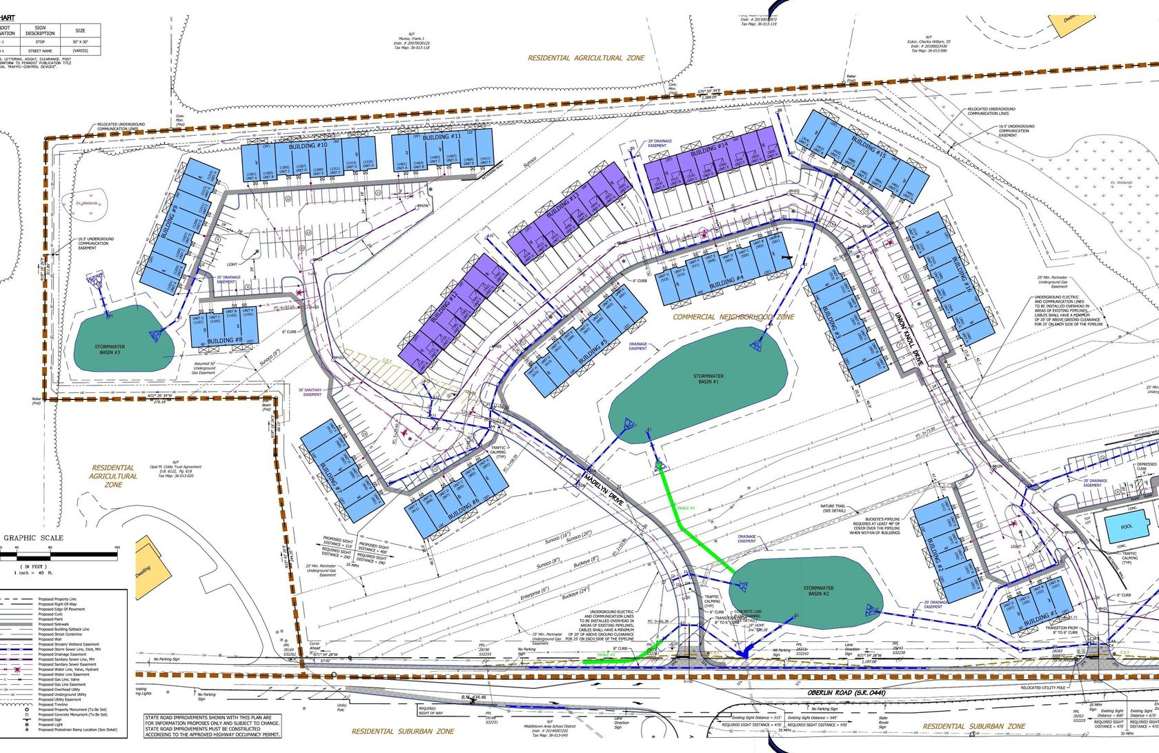 Site plan of Union Knoll
